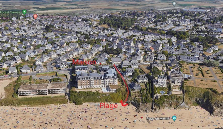 Villa Les Mouettes, Au Bord De La Mer. Saint-Malo Luaran gambar
